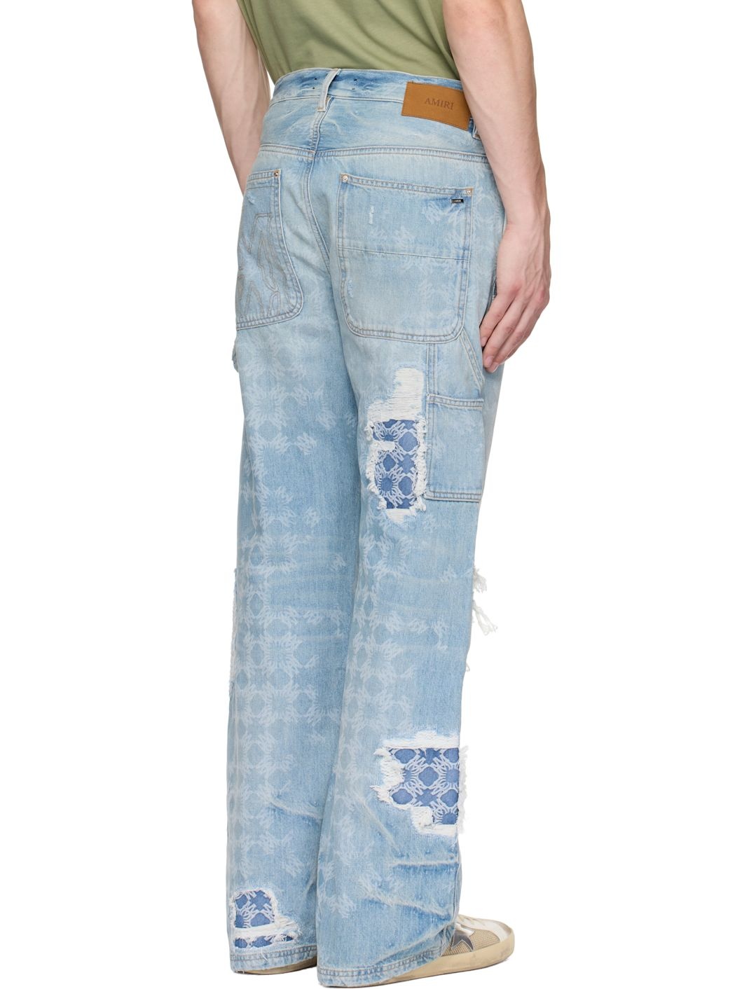 Blue Repair Carpenter Jeans - 3