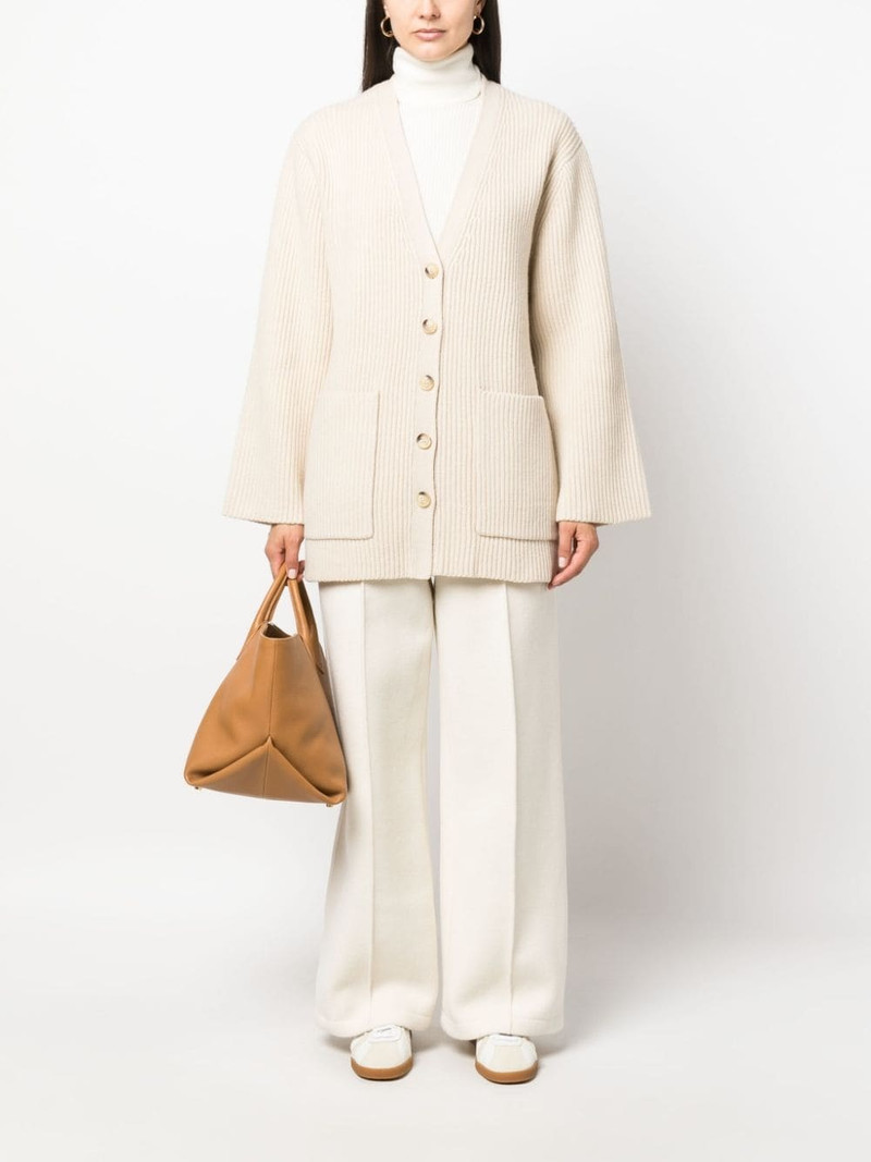 Jil Sander virgin-wool elasticated-waist trousers outlook