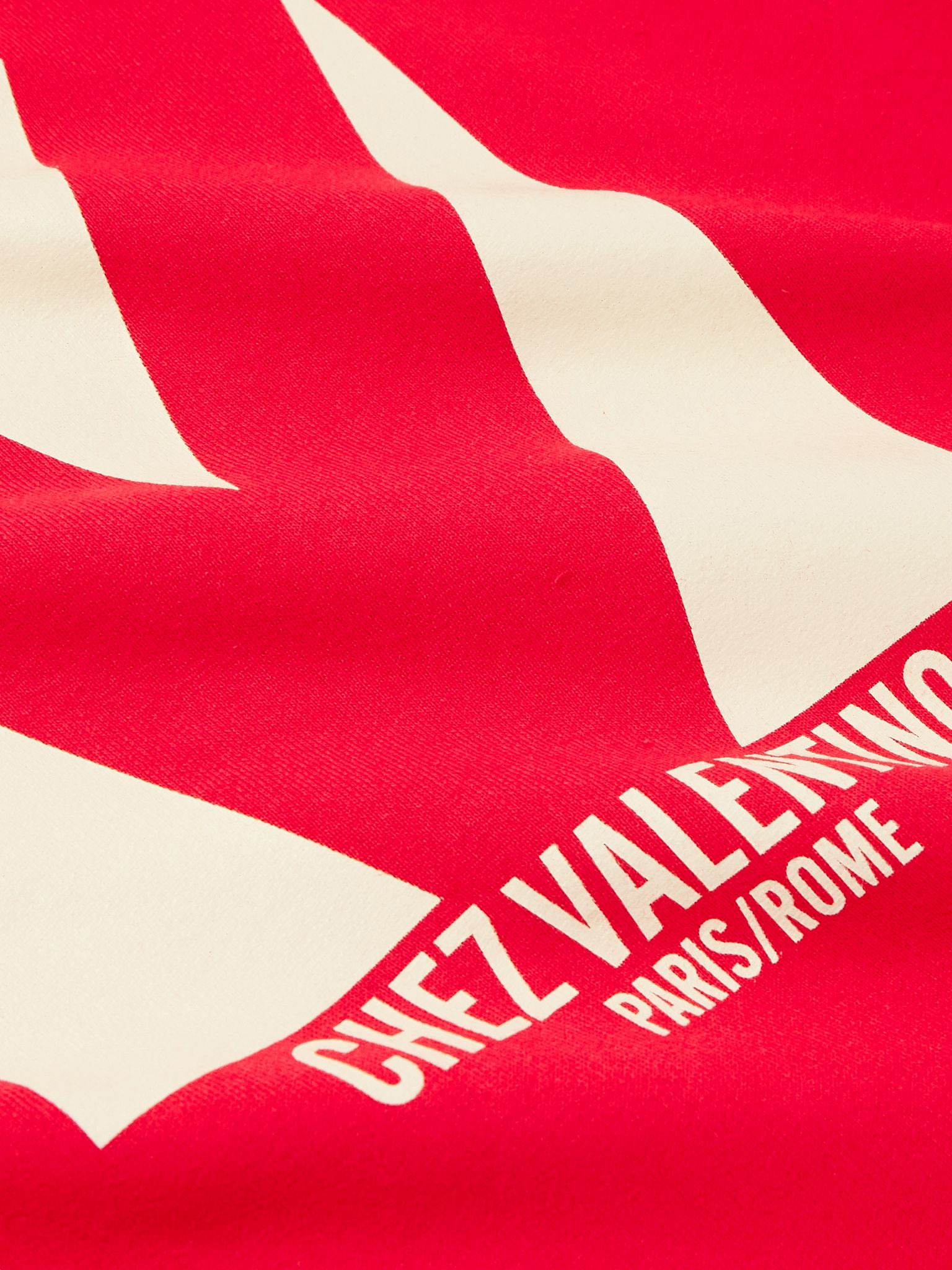 Logo-Print Cotton-Jersey Sweatshirt Red - 5