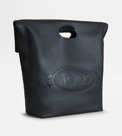 Tod's SHOPPING TOTE IN LEATHER MEDIUM - BLACK outlook