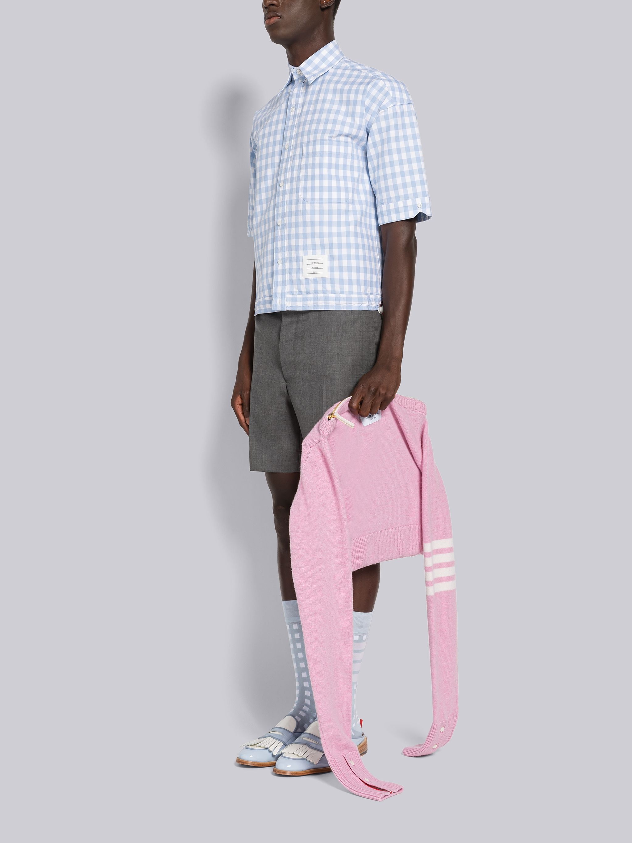zip-merino jumper tote bag - 5