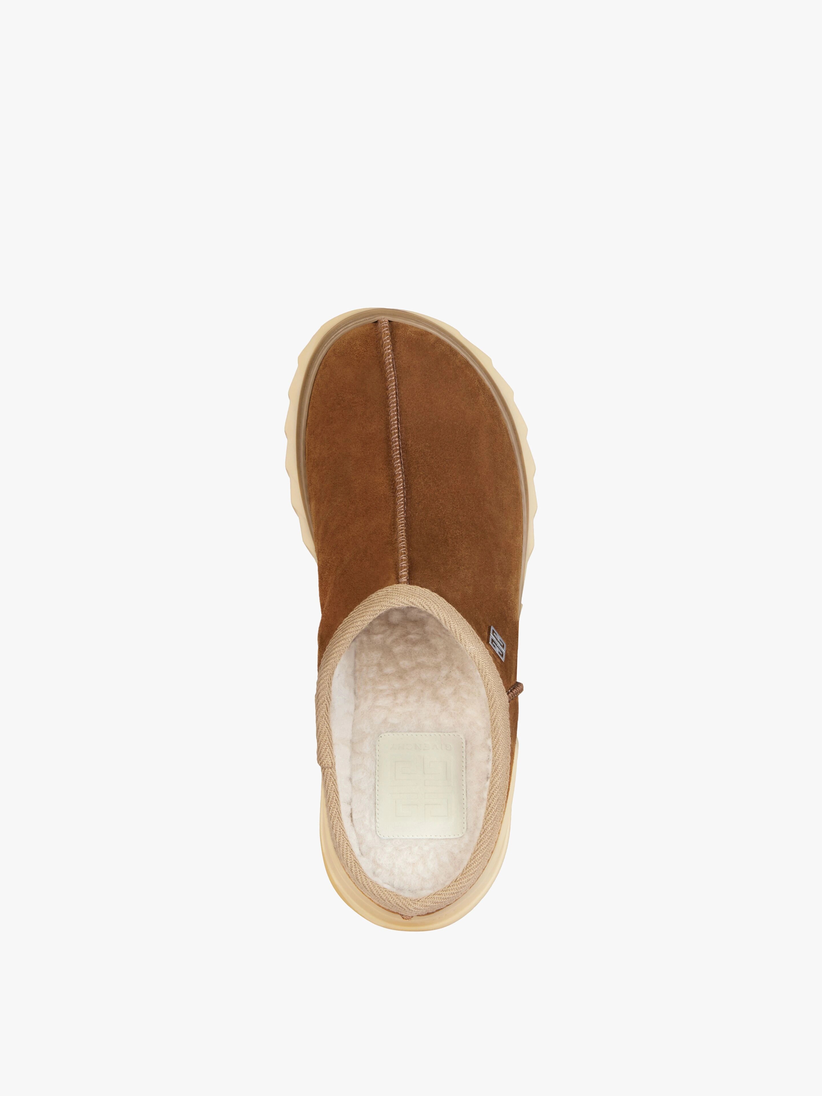 WINTER MALLOW MULES IN SUEDE AND FAUX FUR - 4