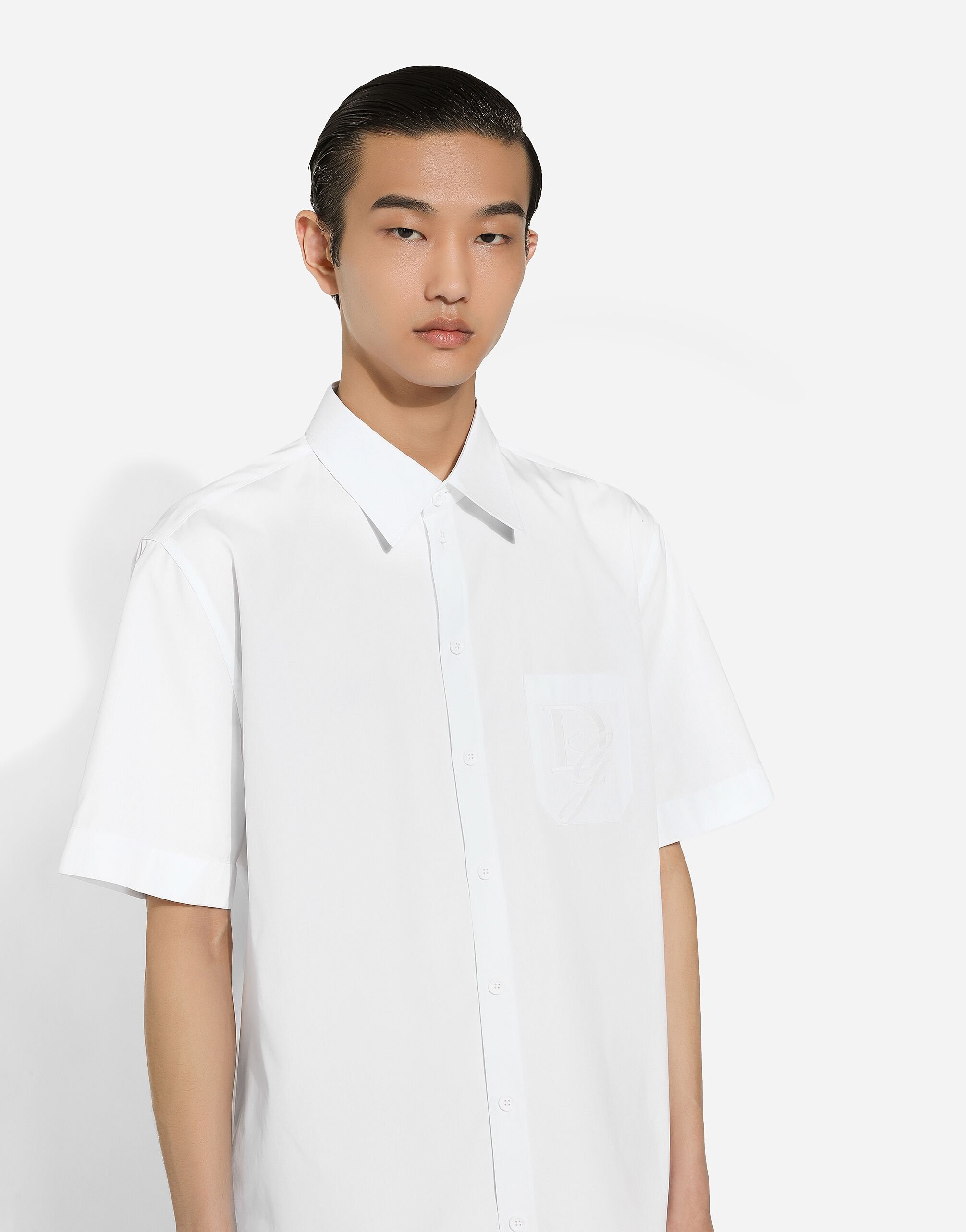 Cotton shirt with DG embroidery - 4