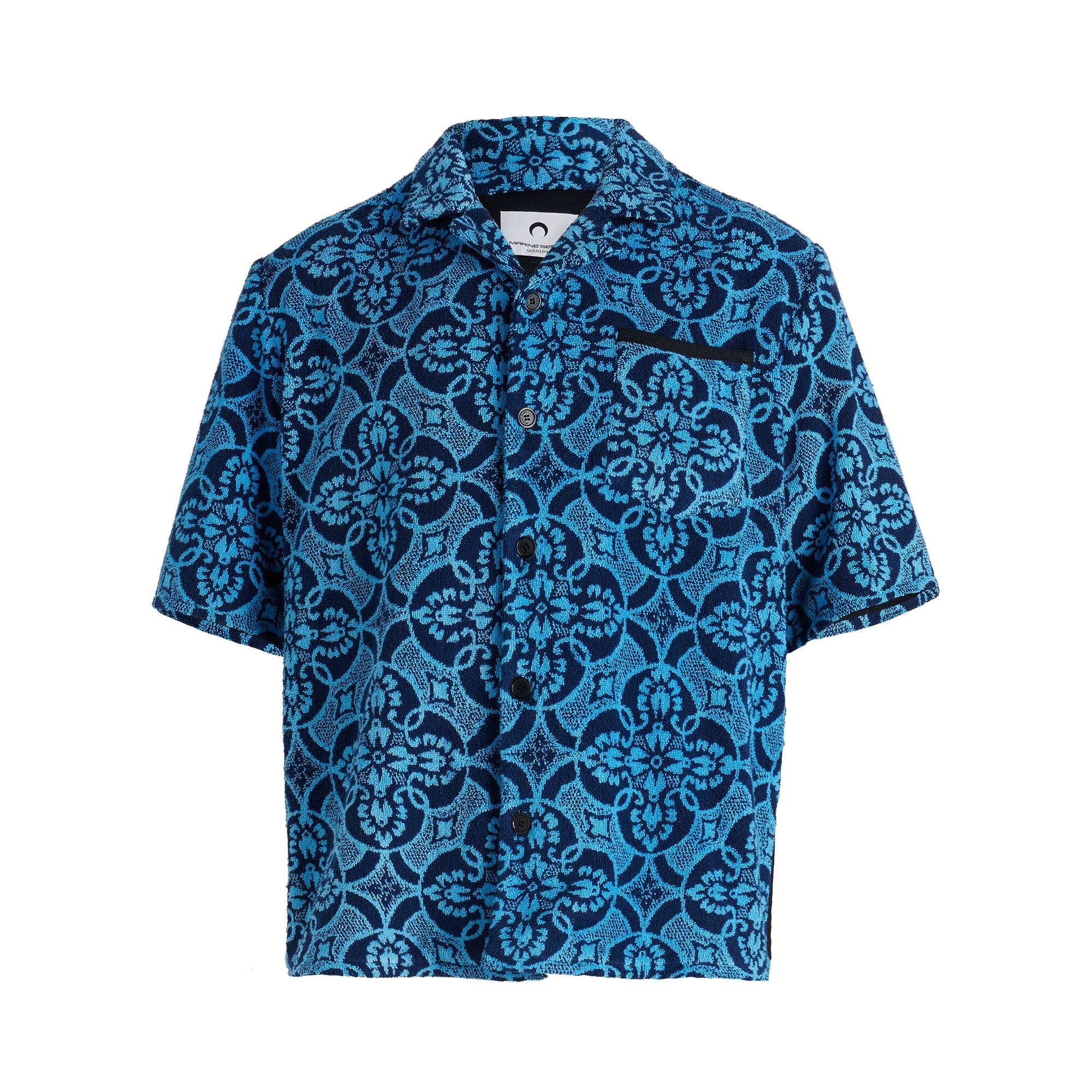 Marine Serre Oriental Towels Bowling Shirt 'Oriental Aquarius' - 1