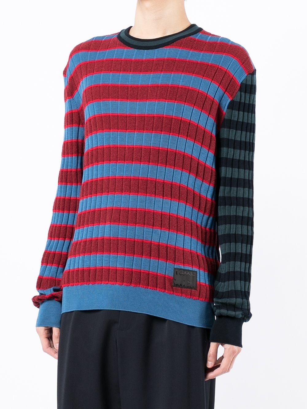 striped ribbed jumper - 3