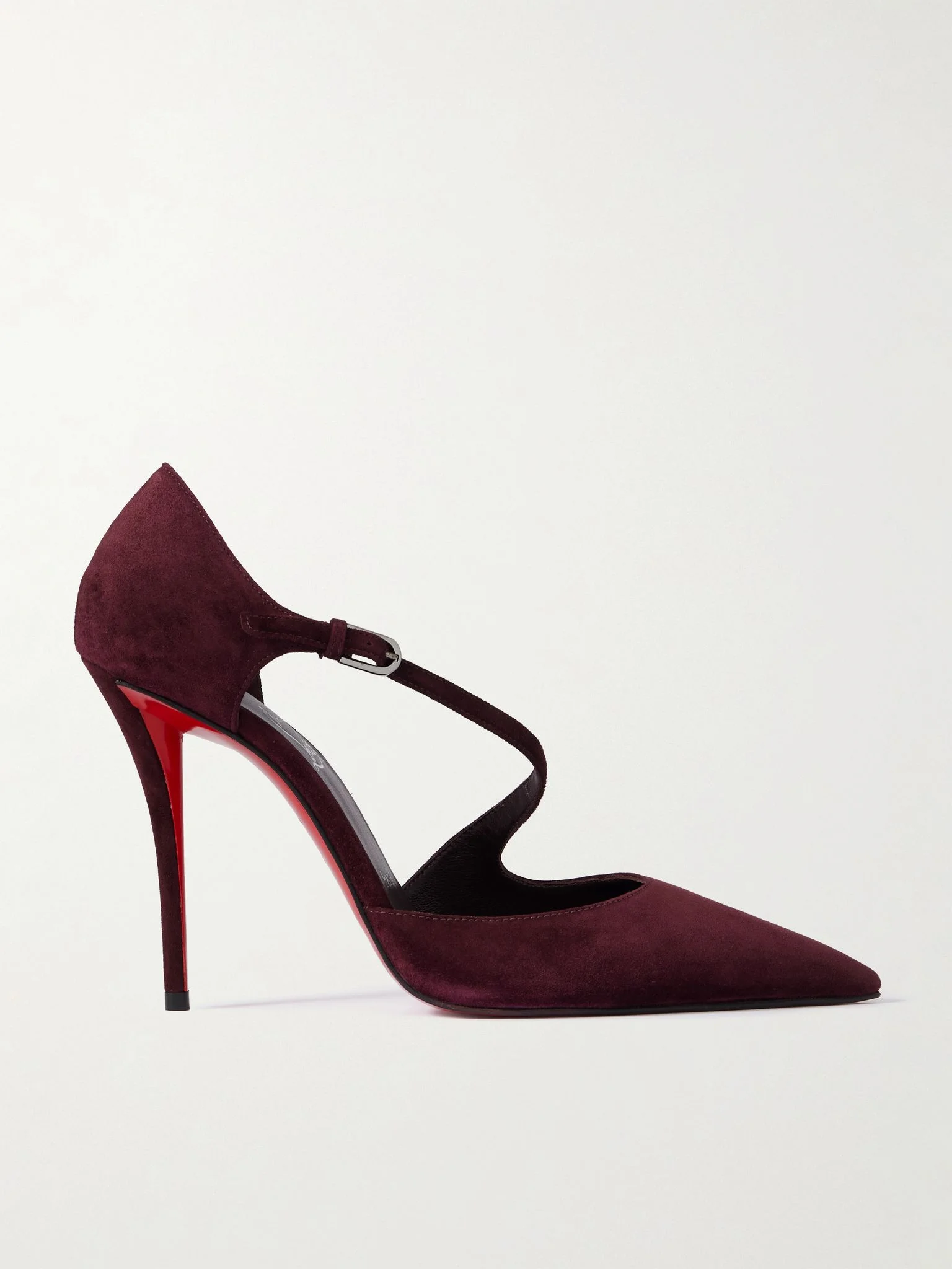 Miss Ziggyta 100 suede pumps Dark purple - 1