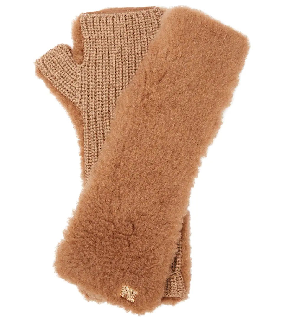 Manny fingerless teddy gloves - 1