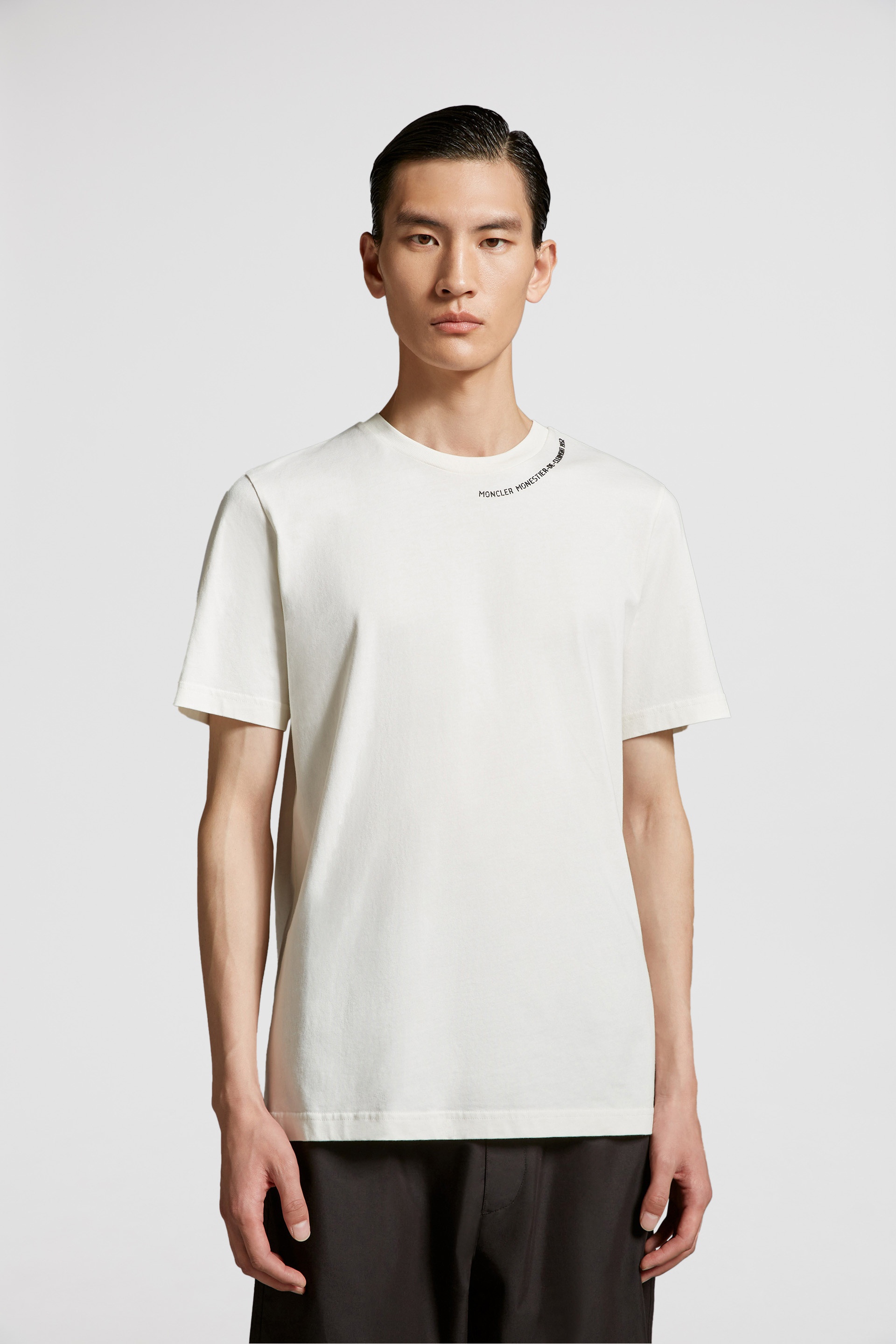 Moncler Embossed Logo Cotton T-Shirt | REVERSIBLE