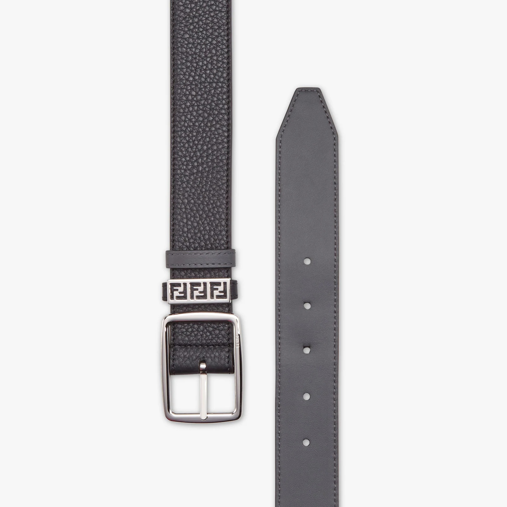 Black leather belt - 2