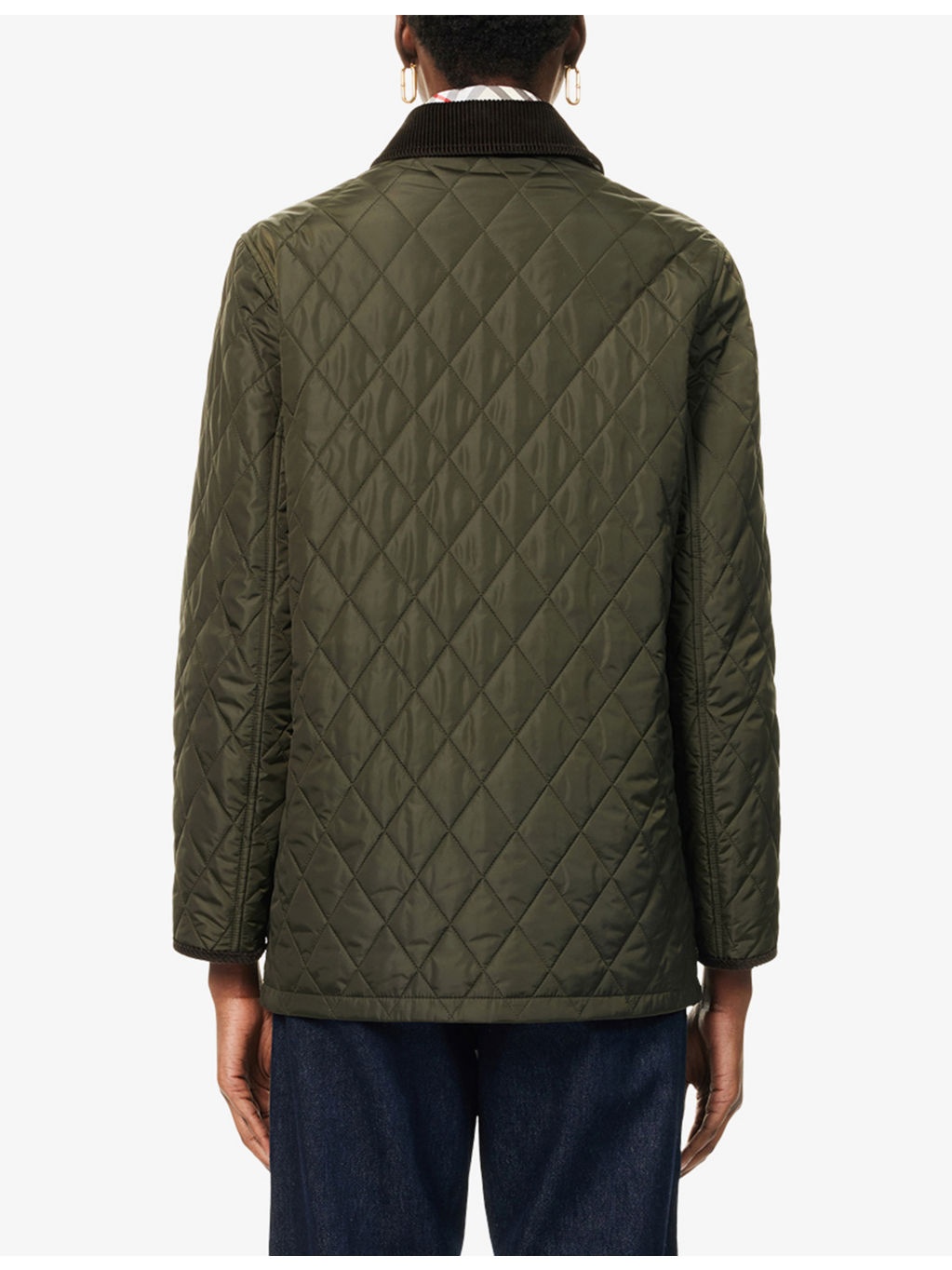 Quilted Corduroy-Trims Woven Jacket - 4