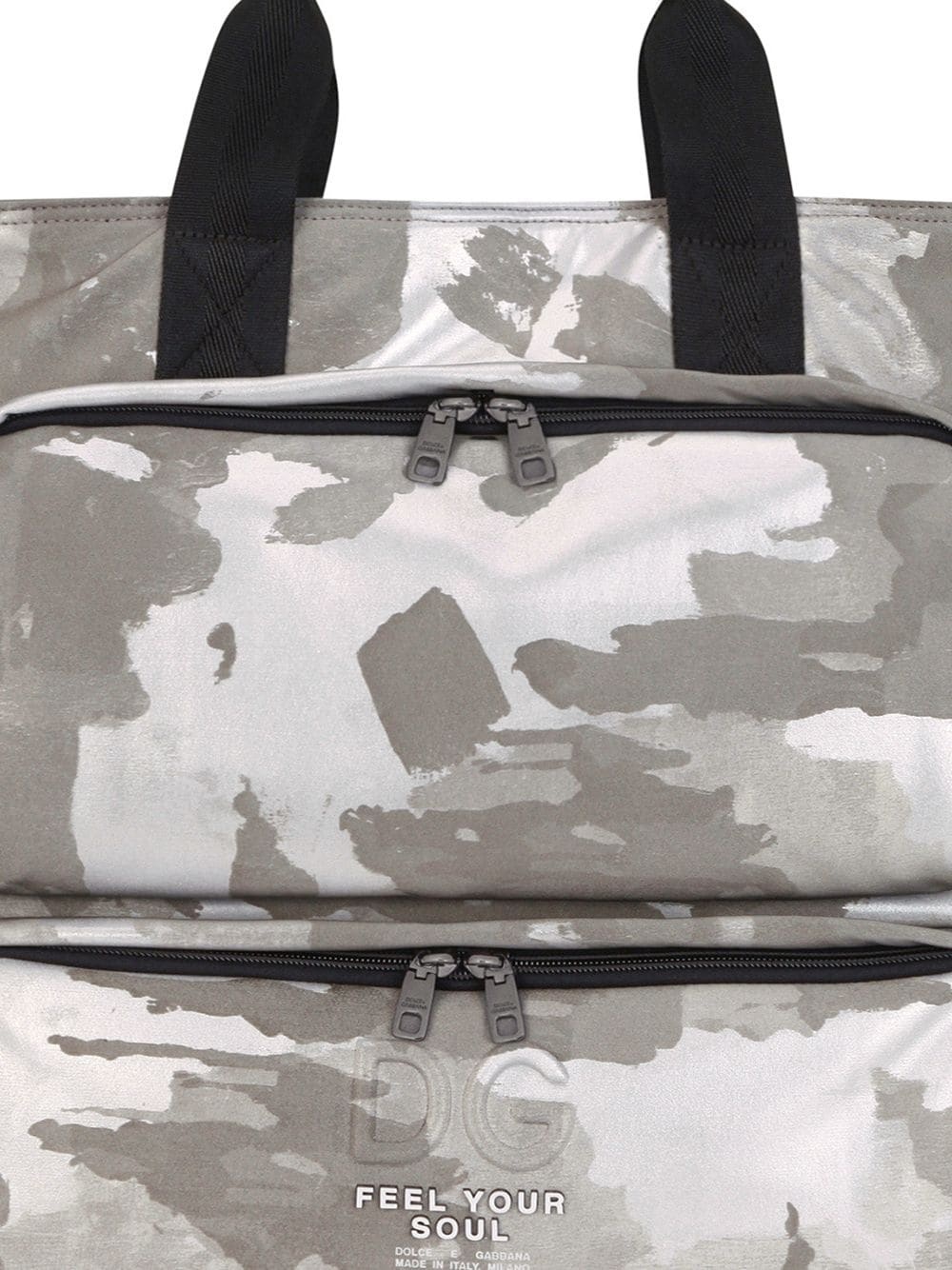 camouflage-print cotton tote bag - 3