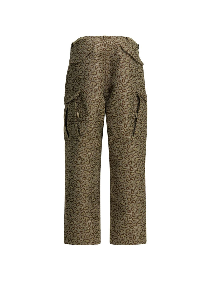 BEAMS PLUS cargo animal-print trousers outlook