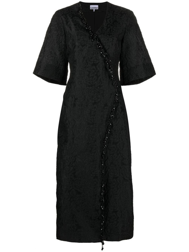jacquard organza midi dress 1