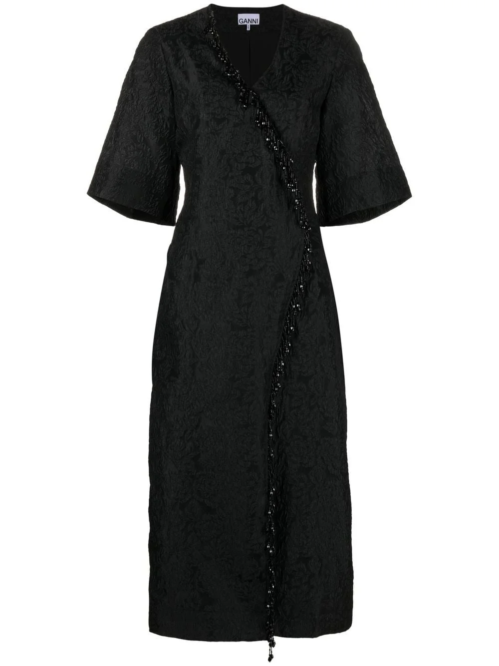 jacquard organza midi dress - 1