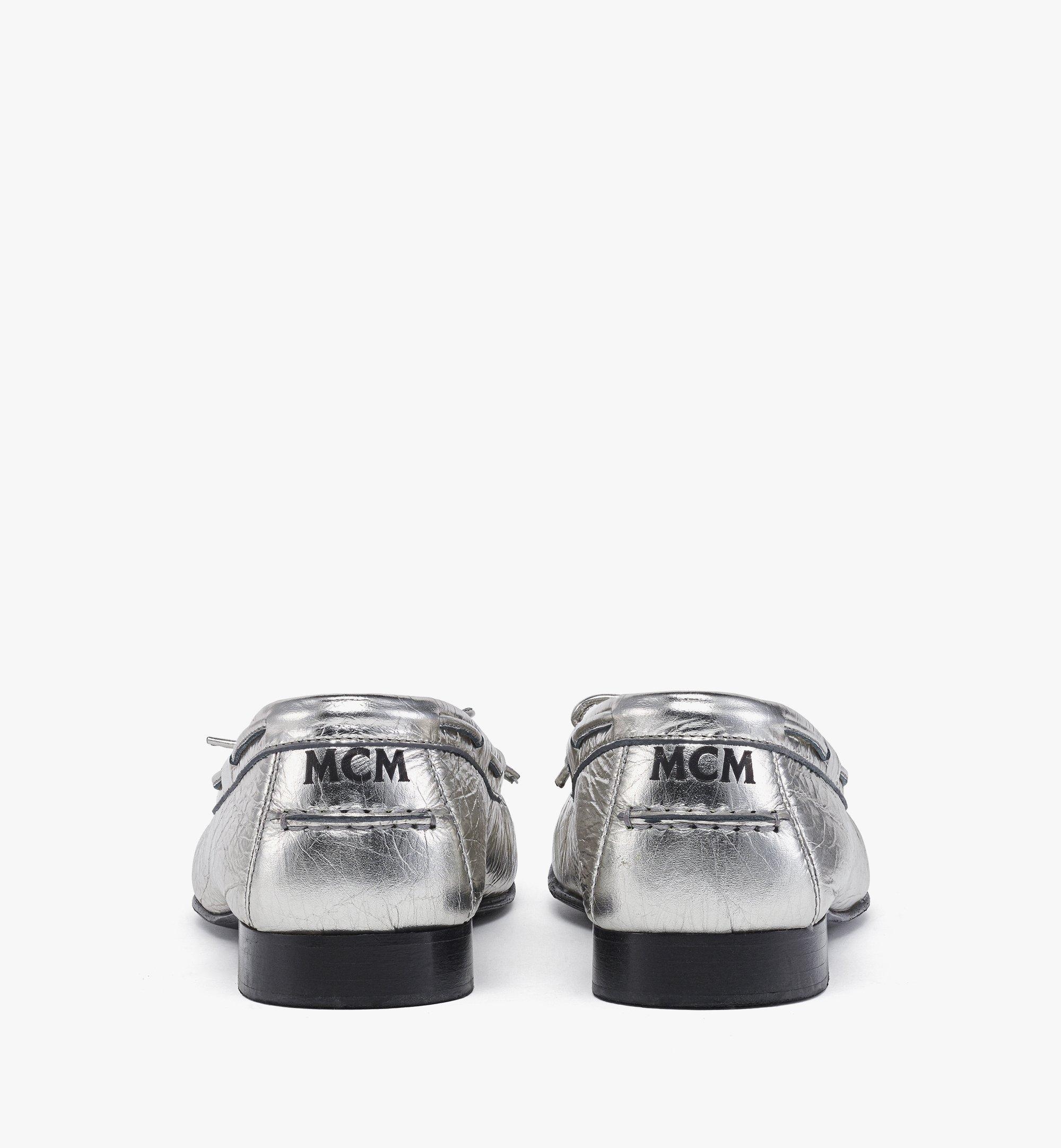 Moccasin in Metallic Calf Leather - 3