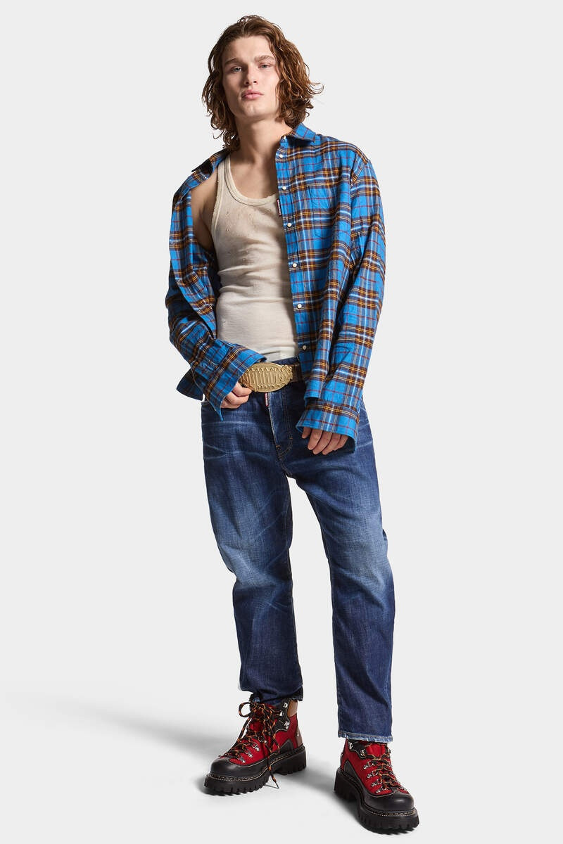 DARK BASIC WASH BRO JEANS 3