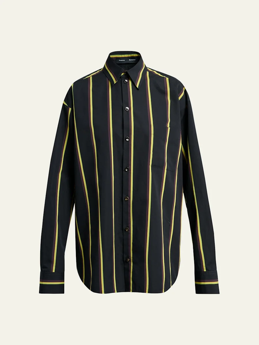 Alia Stripe Button-Front Top - 1