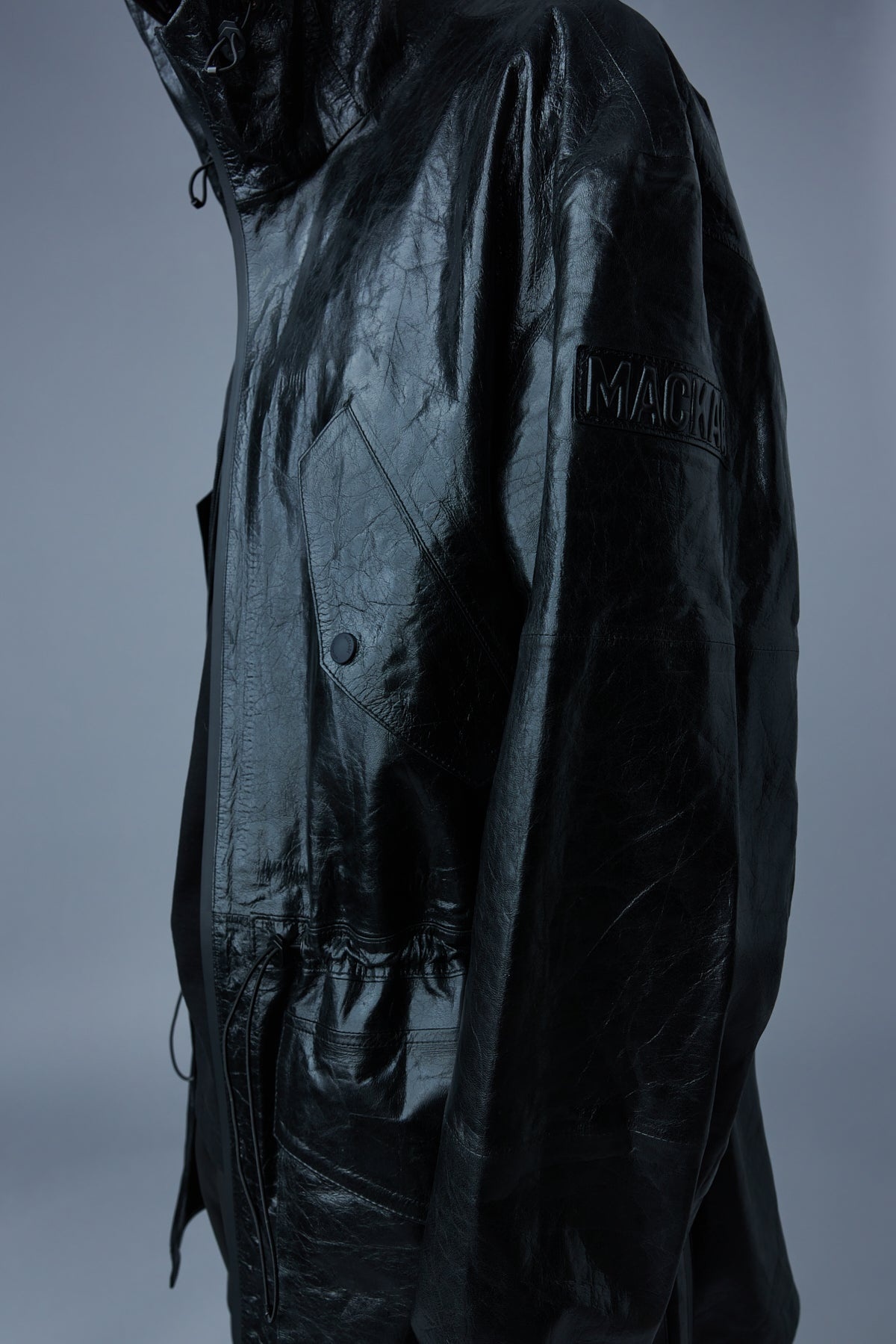 EMMET (R) Leather jacket with patch pockets - 6