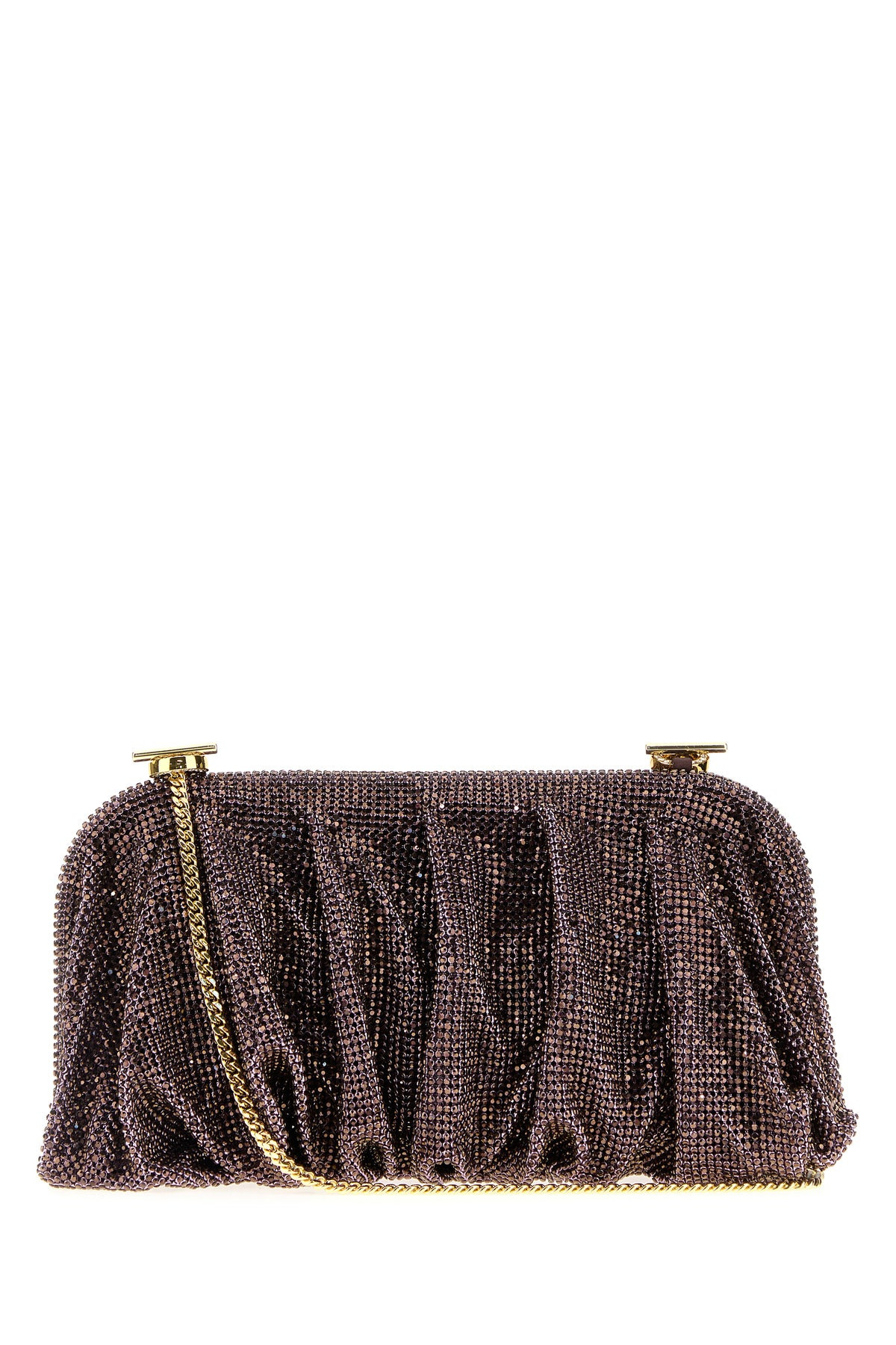 Embellished fabric large Venus clutch - 3