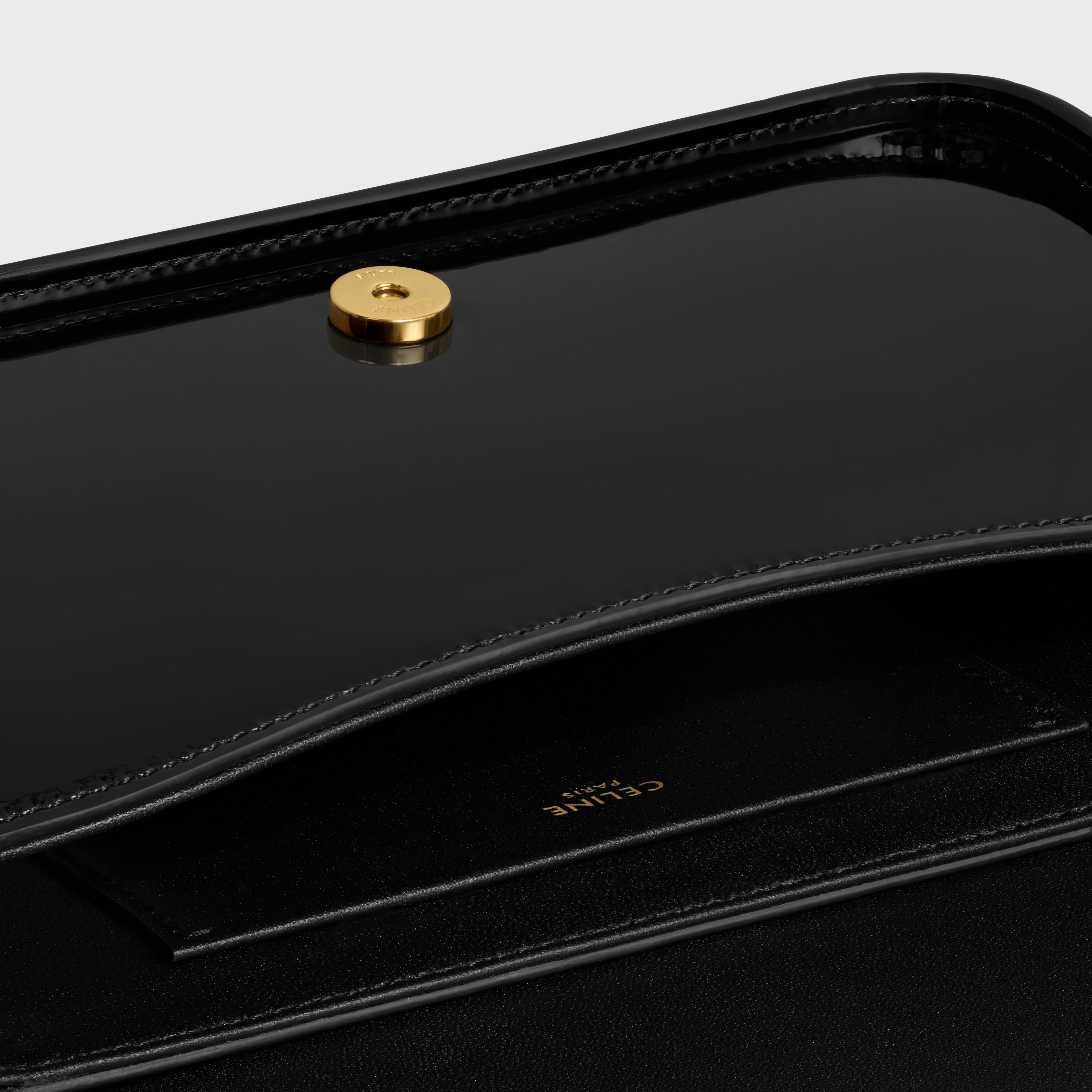 CELINE SHOULDER BAG TERENCE in PATENT CALFSKIN | REVERSIBLE