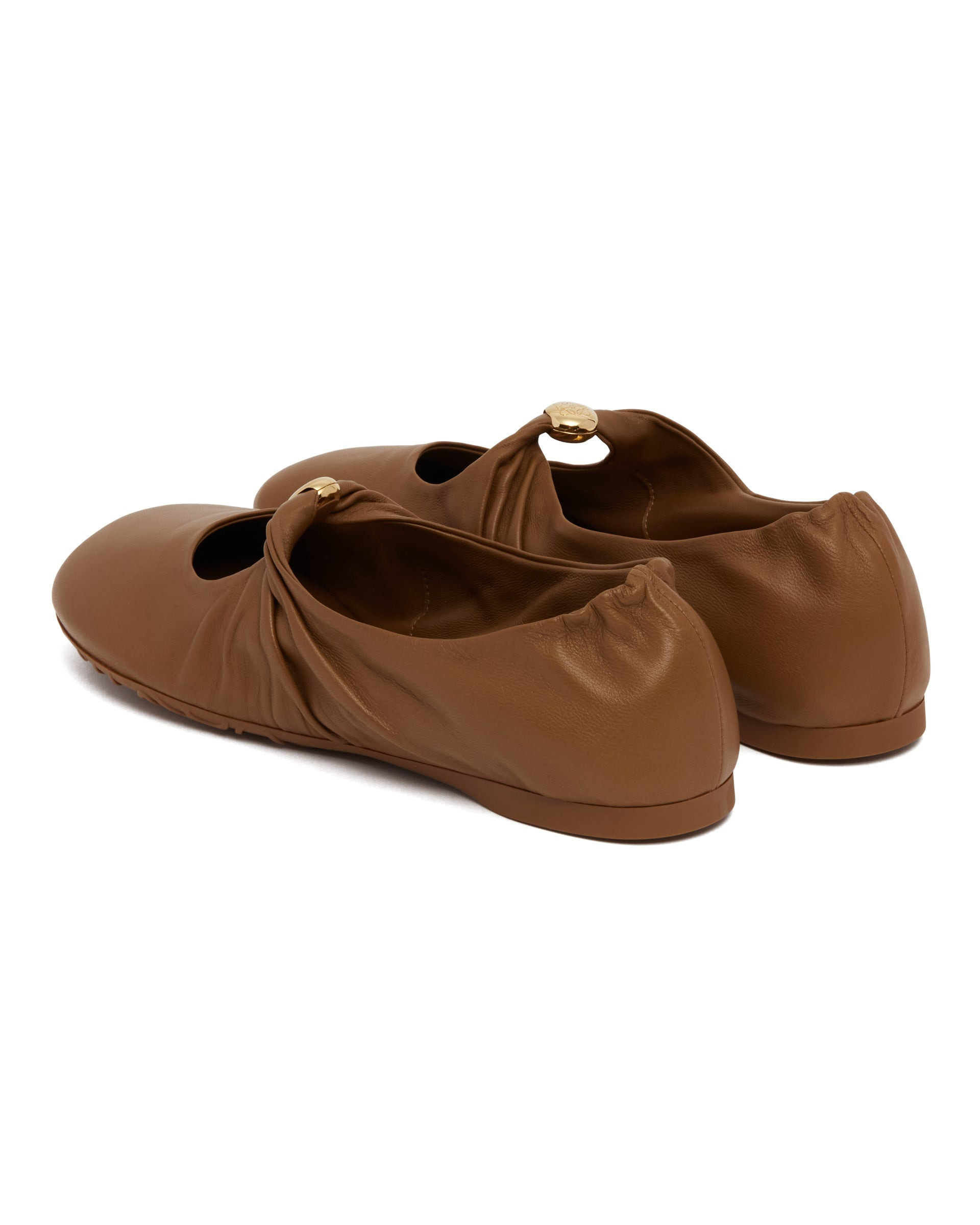Brown Pebble Soft Ballet Flats - 5