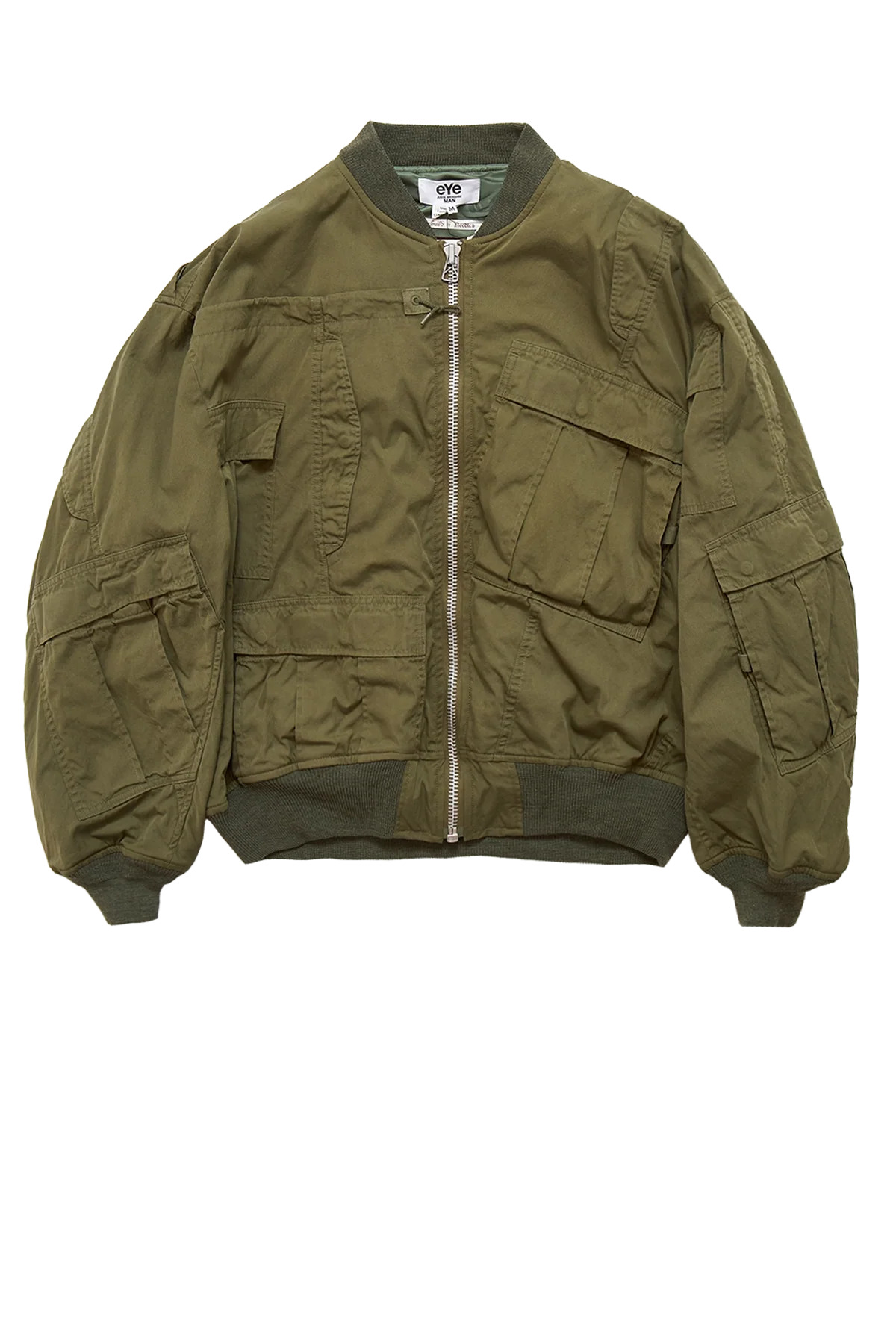 Eye Junya Watanabe Man Rebuild By Needles Multi Pocket Bomber Jacket Khaki - 3