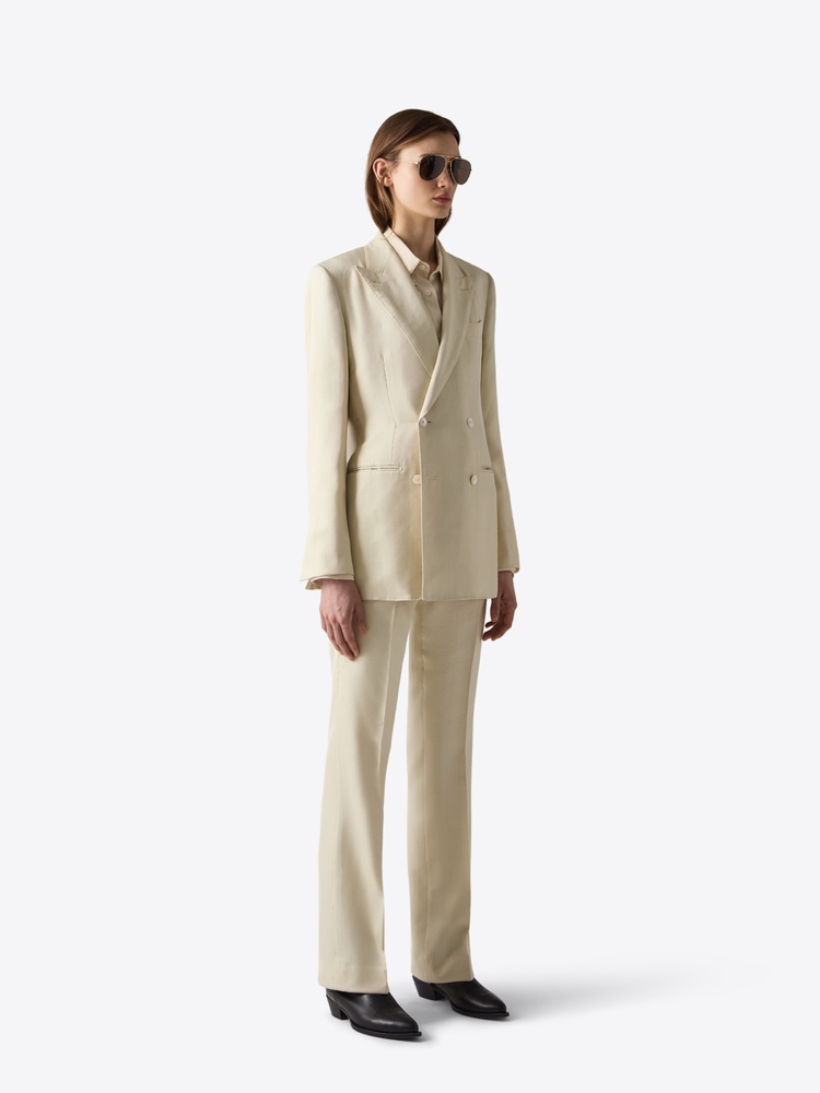 BLAZER 78 CREAM RAW SILK - 3