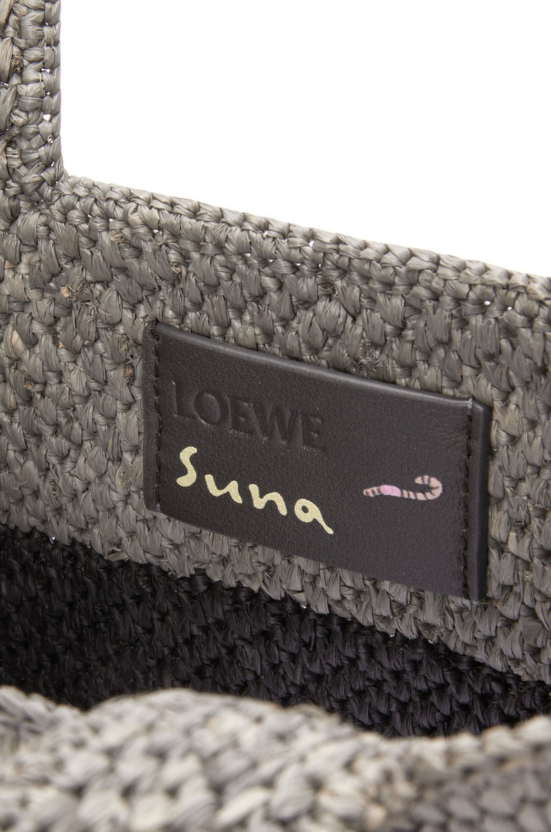 Mandragora small LOEWE Font tote in raffia 10