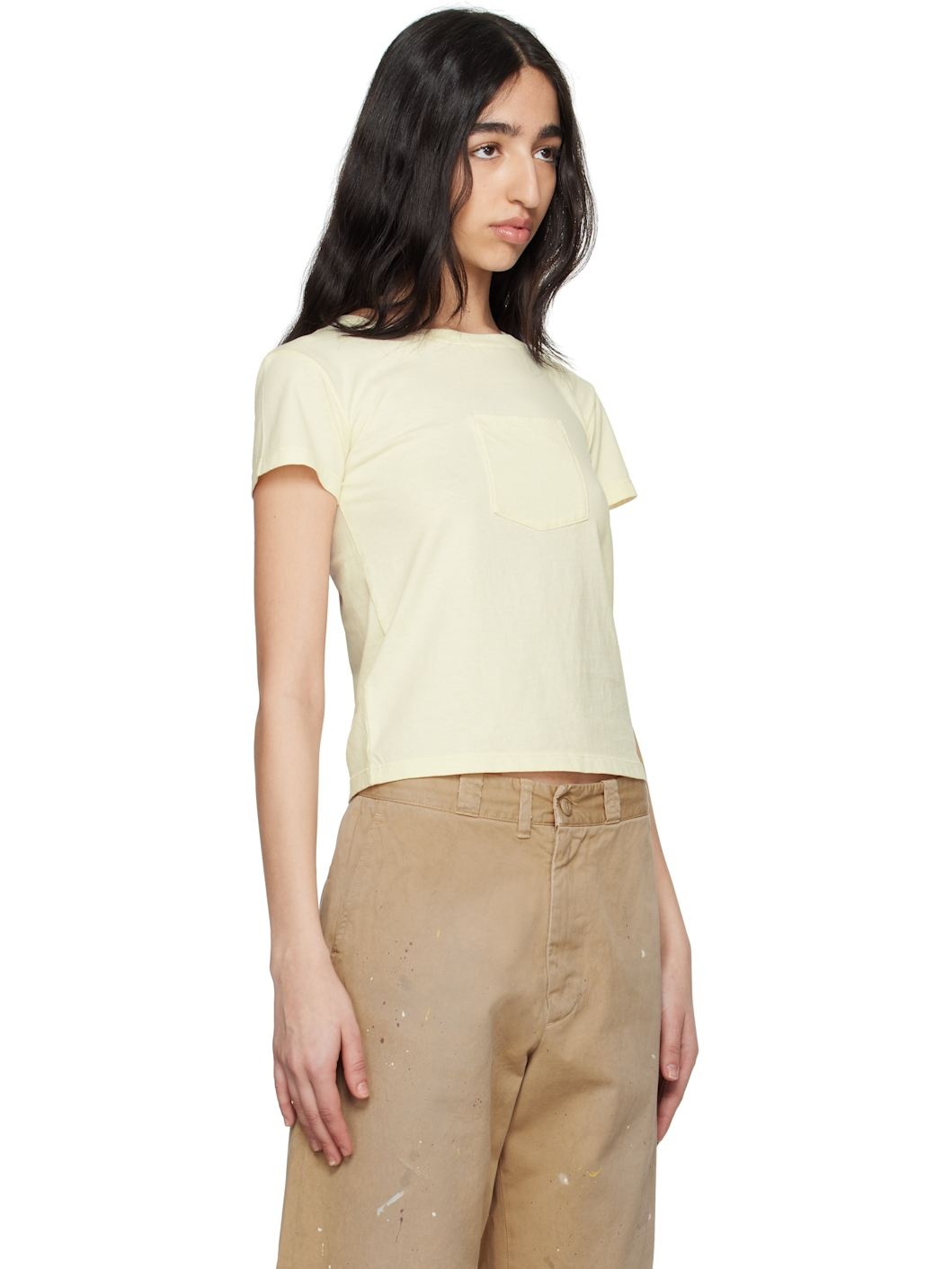 Yellow Heavy Cotton Jersey T-shirt - 2