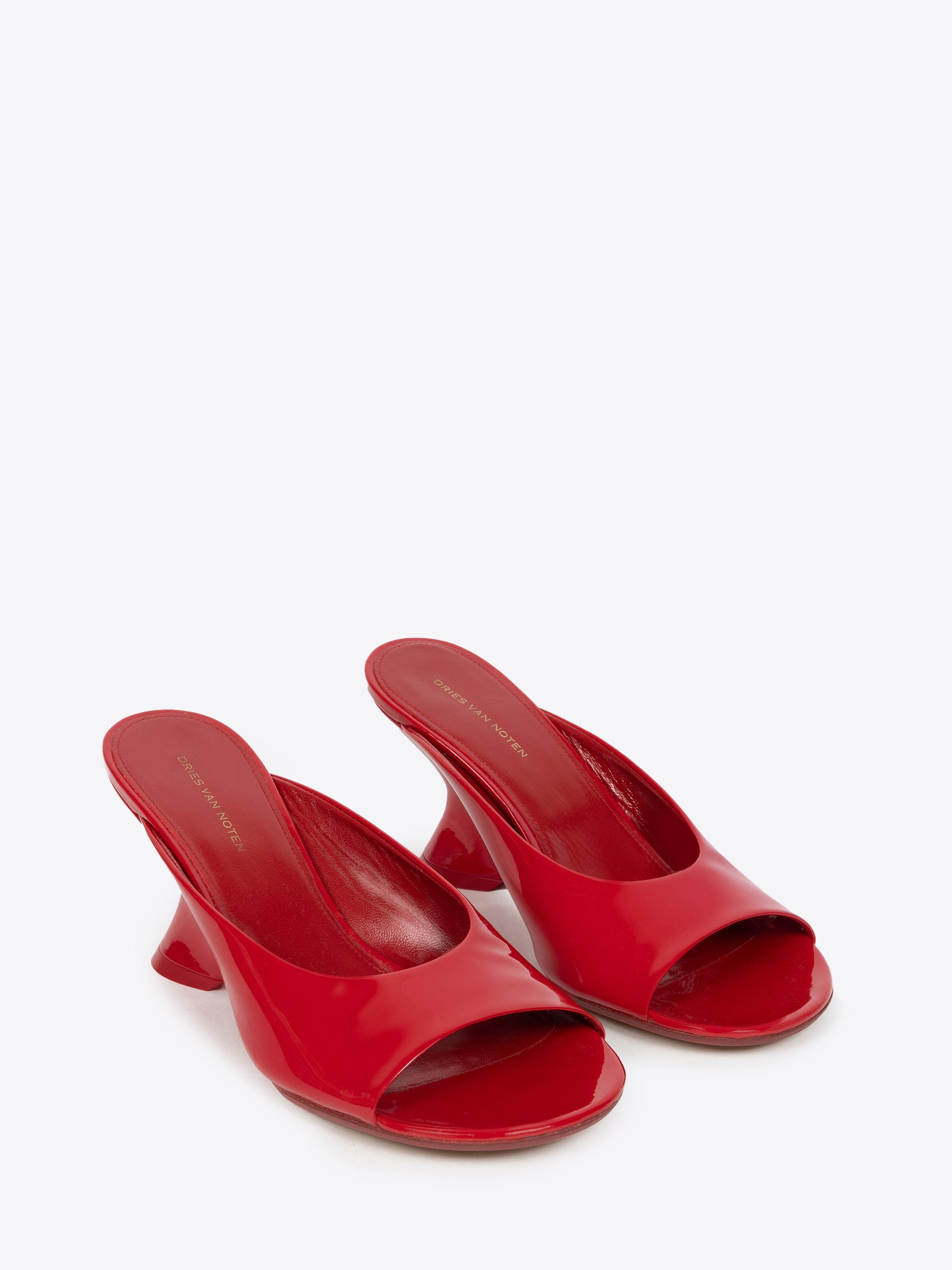 OPEN-TOE LEATHER MULES - 3