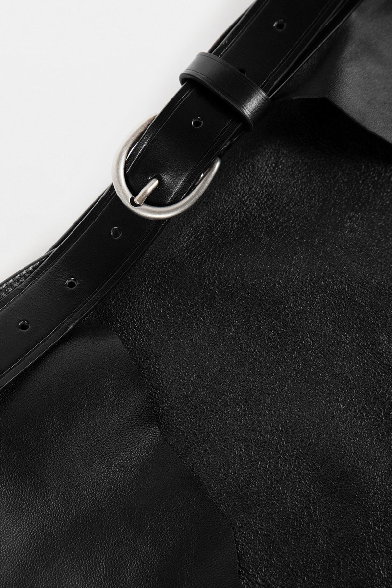 Ann Demeulemeester Romy Distressed Leather Belt outlook