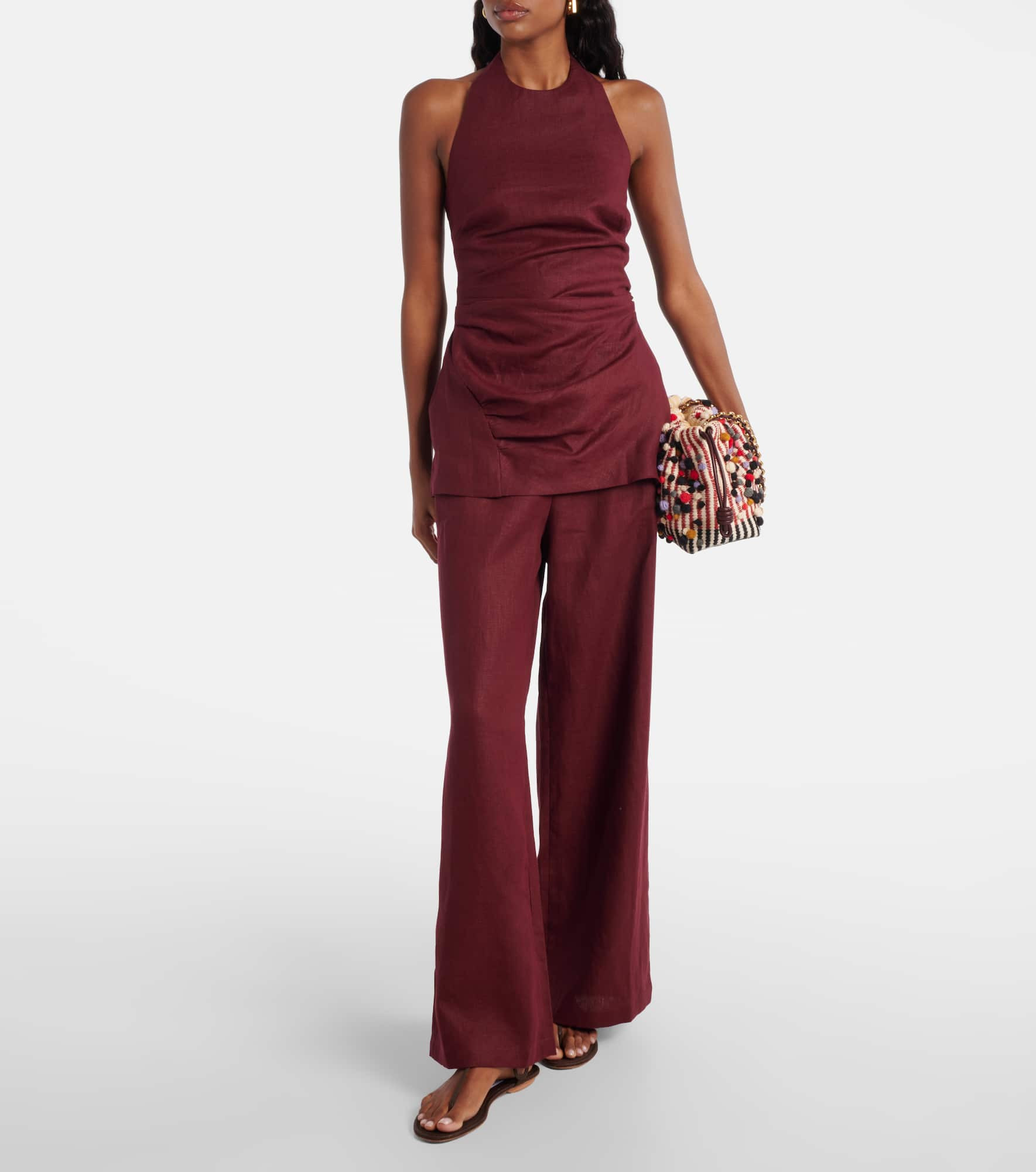Syna linen wide-leg pants - 2