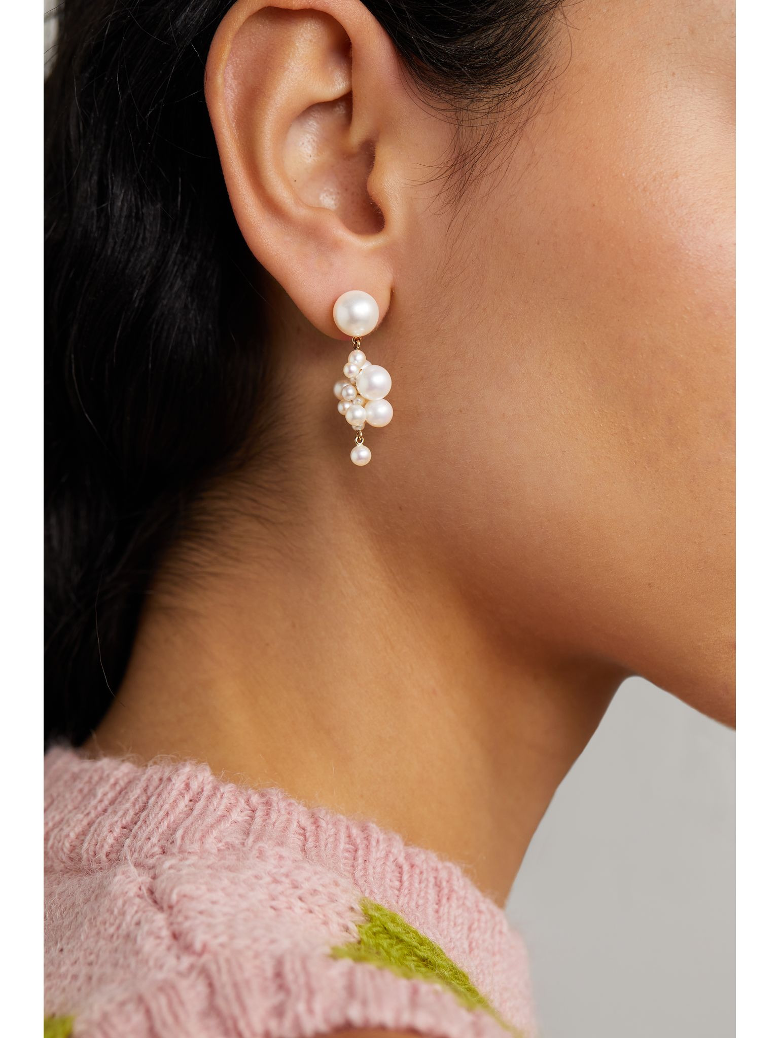 Botticelli 14-karat gold pearl earring Gold - 2