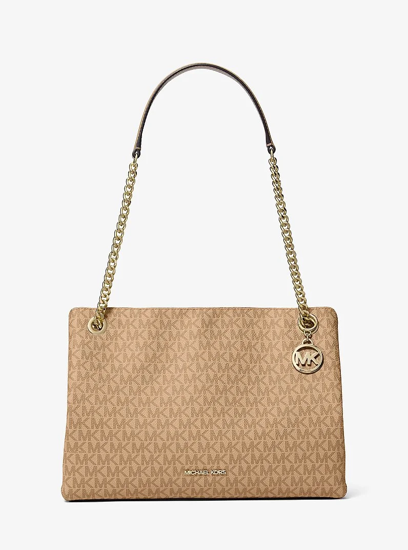 Christina Medium Signature Logo Messenger Bag - 1