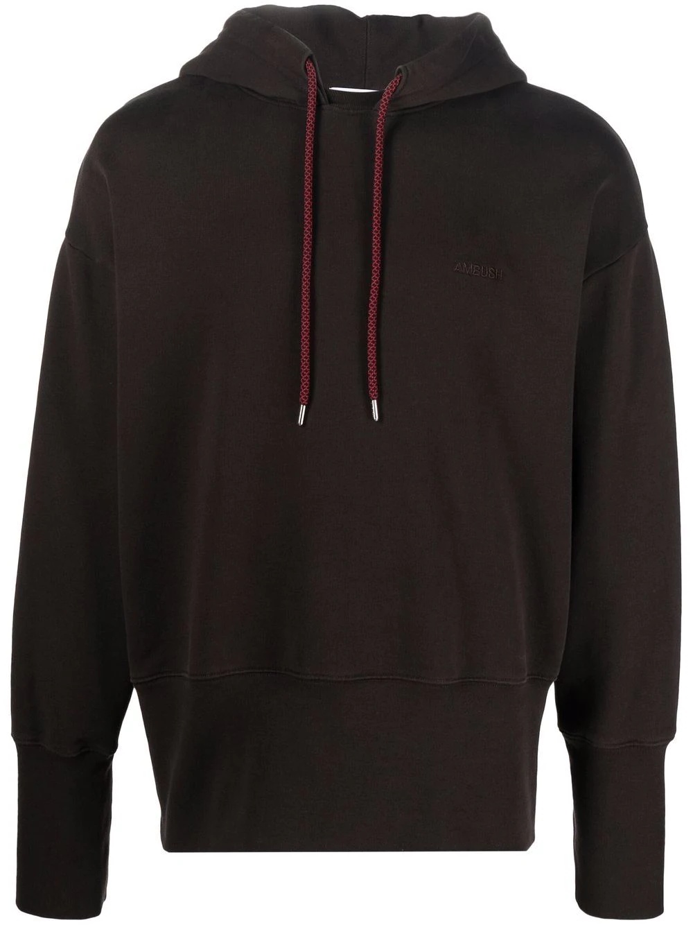 logo-embroidered hoodie - 1