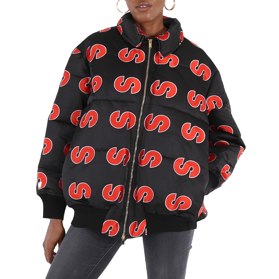 Stella McCartney Ladies Red Logo Down Jacket - 3