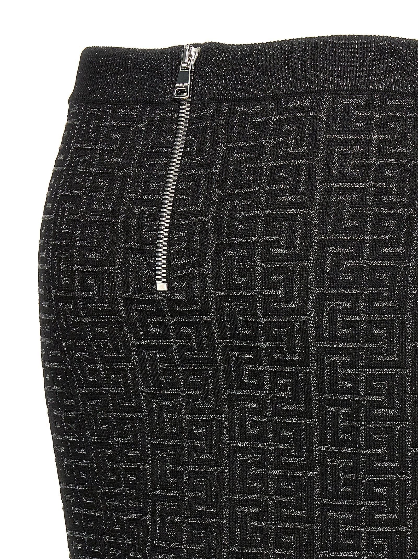 Balmain Women 'Monogram' Skirt - 3
