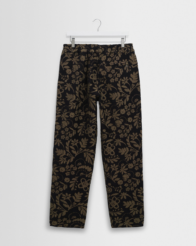 Tyne - Black And Khaki Chenille Jacquard Trousers 8