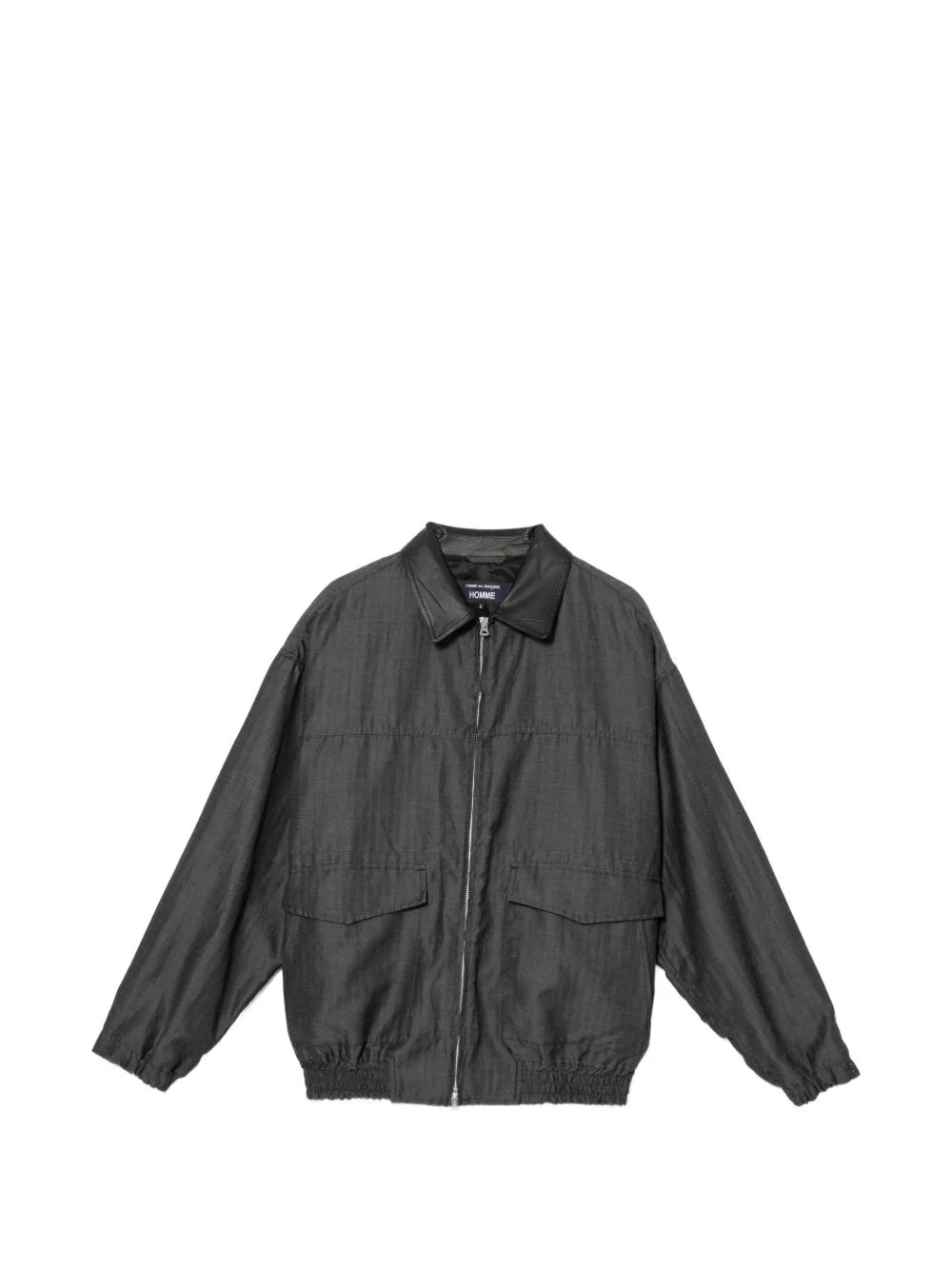 leather-collar jacket - 1