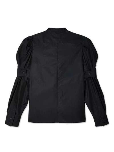 Noir Kei Ninomiya puff-sleeve cotton shirt outlook