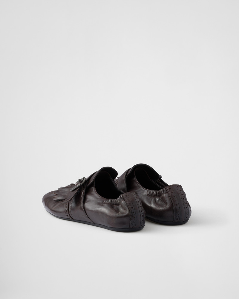 Shuffle fringed monk strap shoes 5