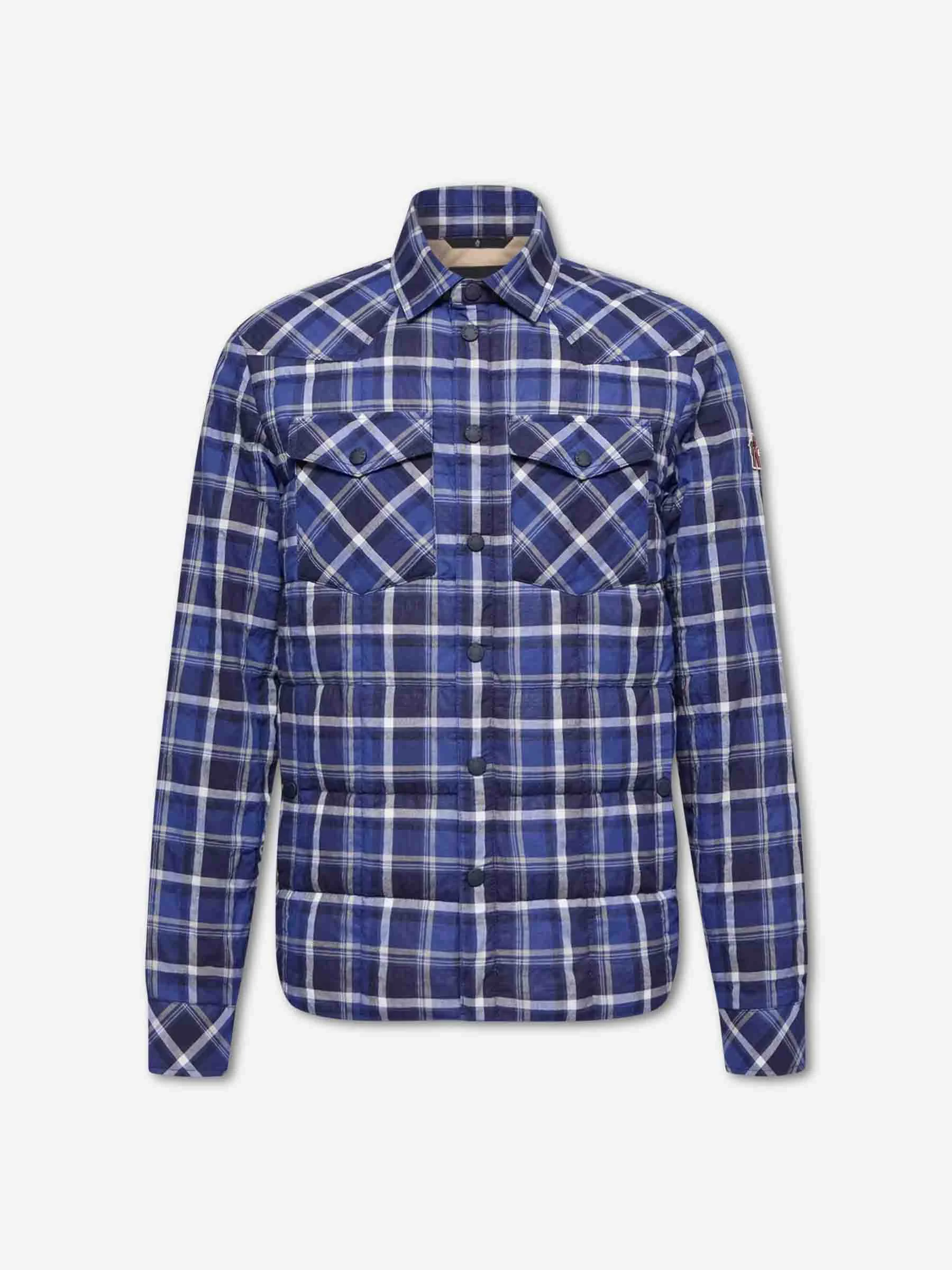 QUILTED PLAID OVERSHIRT - 1