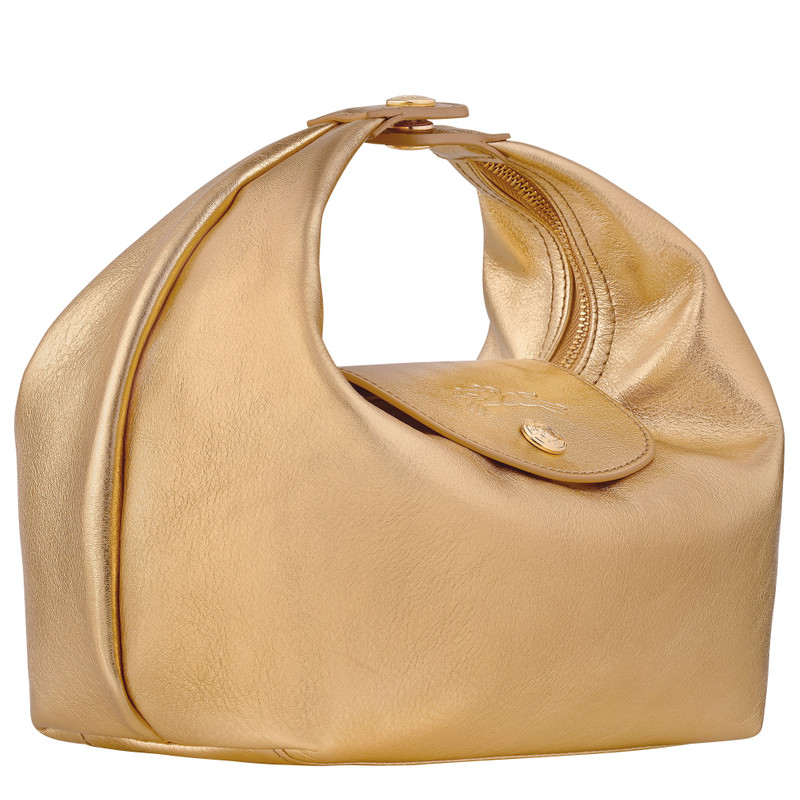 Le Pliage Xtra Handbag Gold - Leather 3