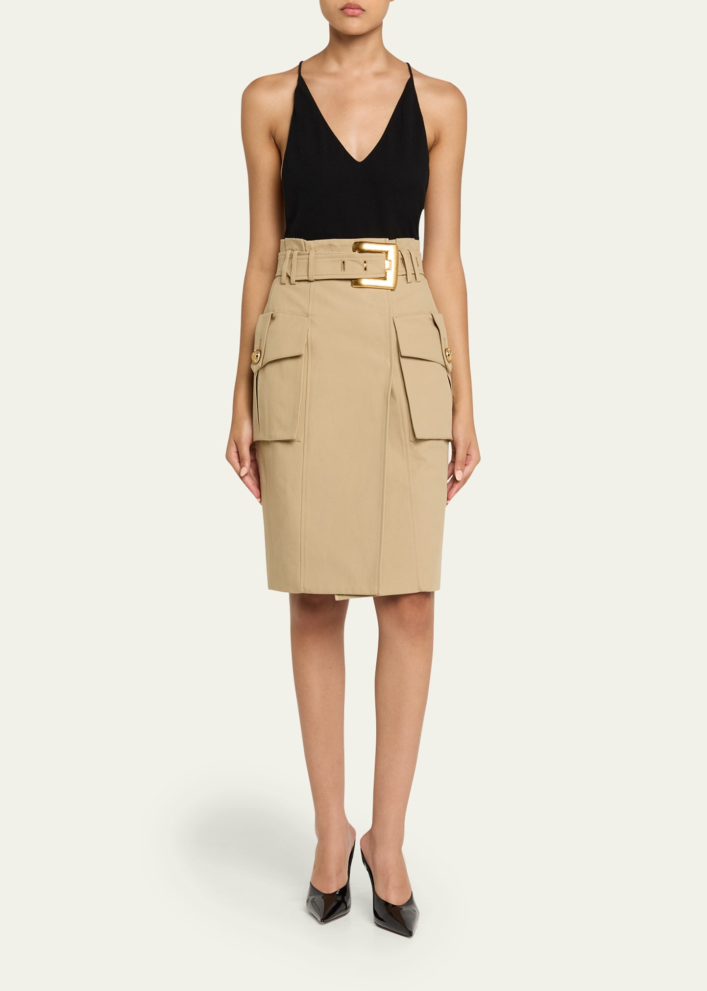 Belted Cargo Skirt - 2