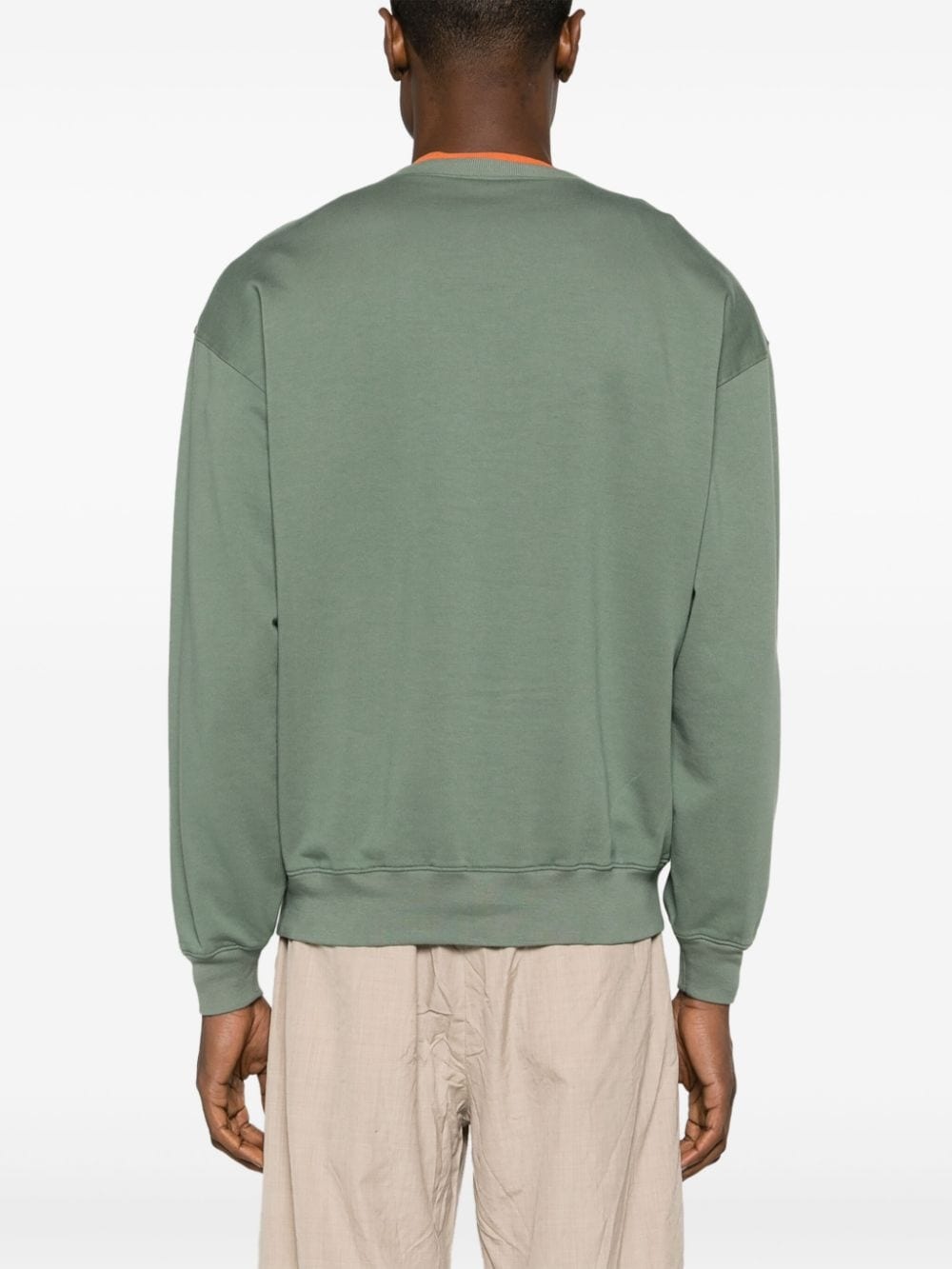 crew-neck cotton sweatshirt - 4