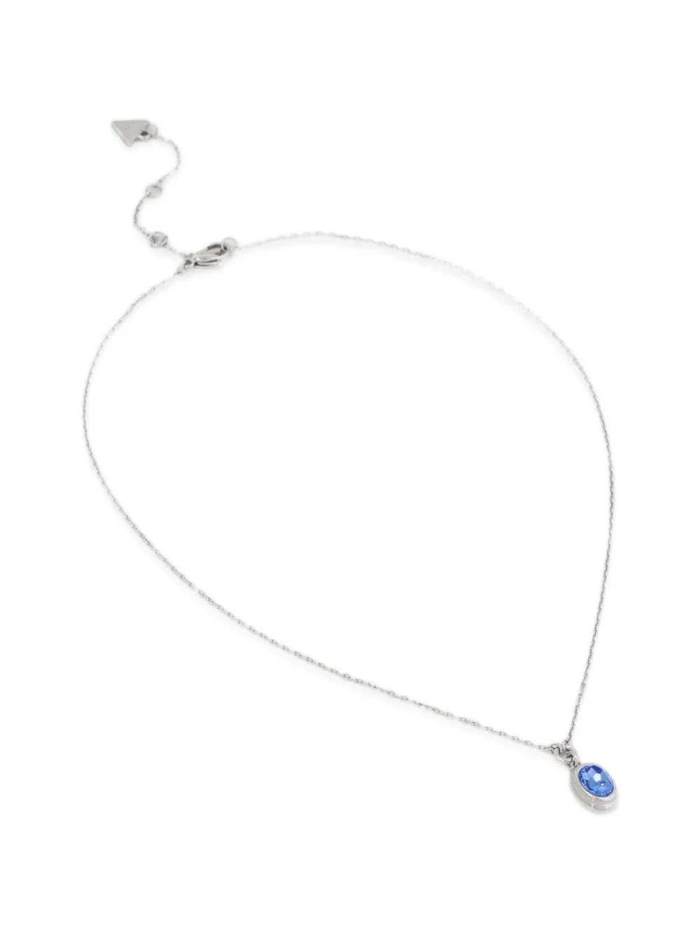 Divine crystal-pendant cable-chain necklace - 1