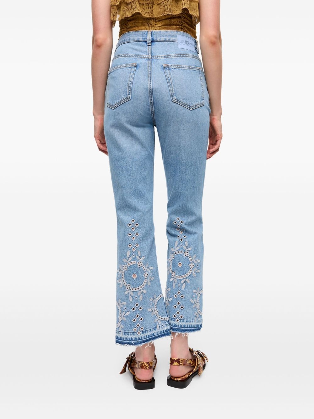 broderie-anglaise jeans - 4