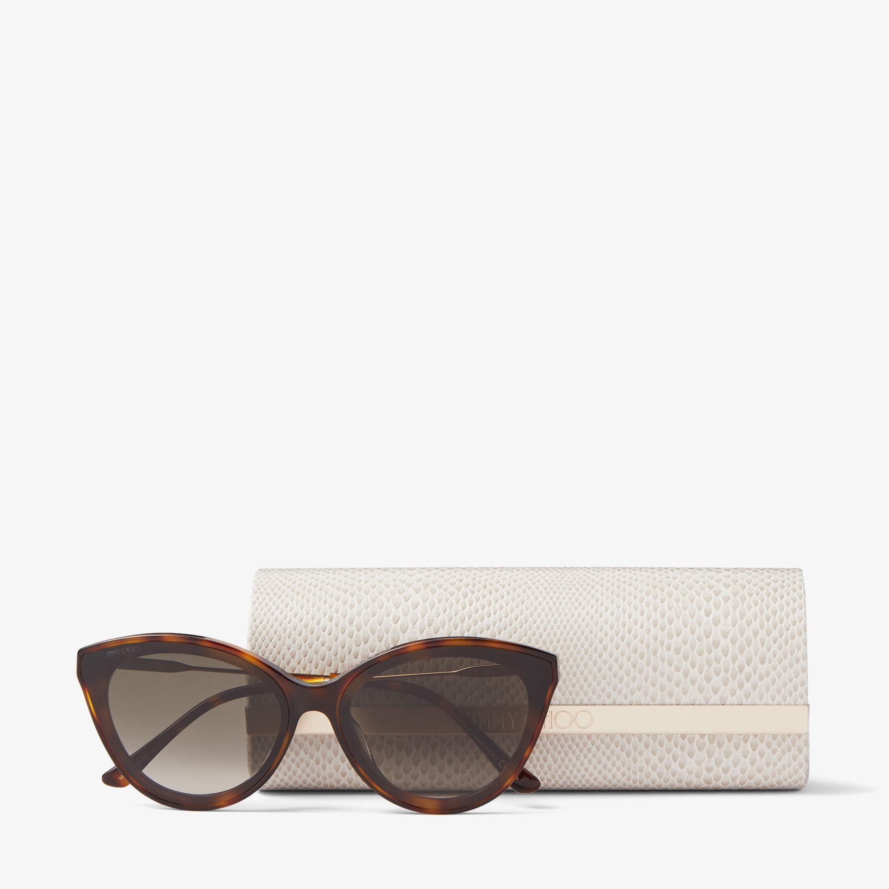 Vic
Dark Havana Square-Frame Sunglasses with Swarovski Crystals - 4