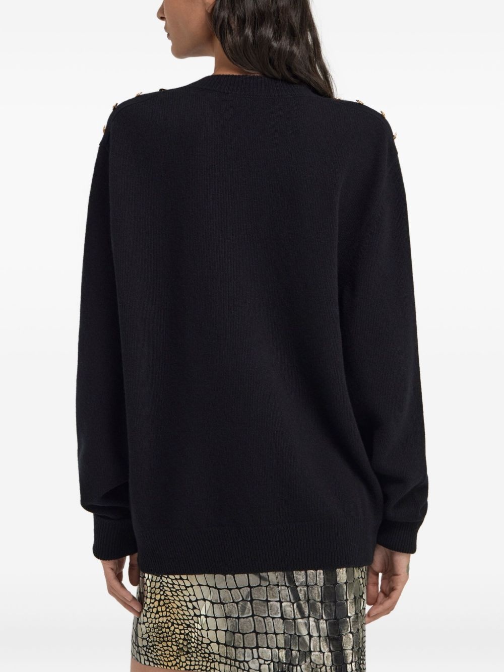 button-detailing jumper - 5