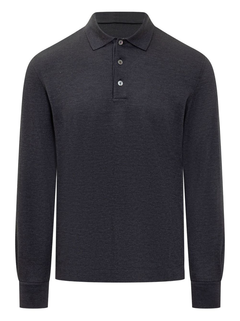 long-sleeved polo shirt 1